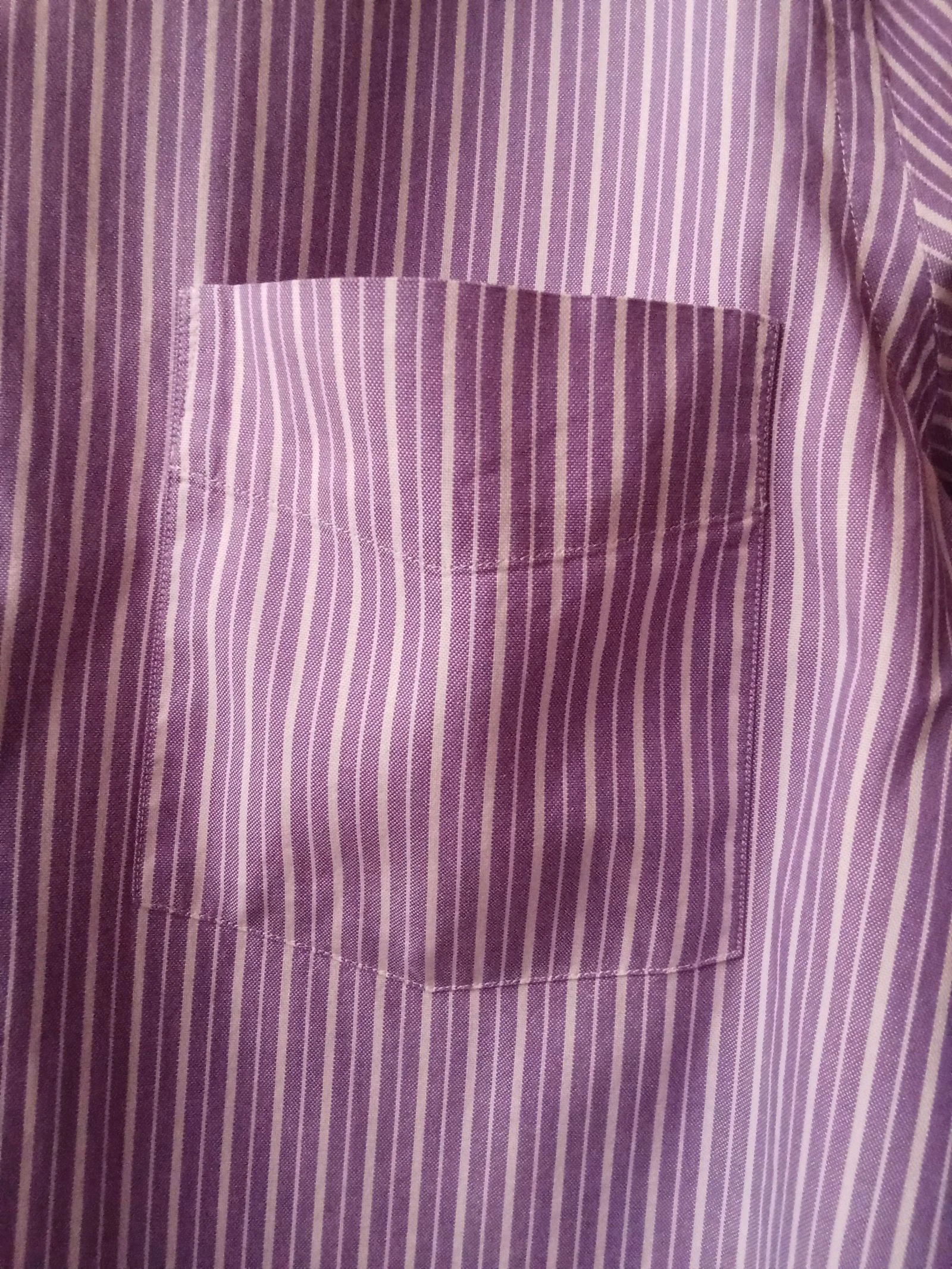 Camisa masculina de listras brancas e lilás Massimo Dutti tamanho XL como nova em perfeito estado – photo 4